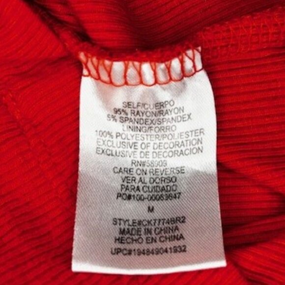 Copper Key Ribbed Jumpsuit Romper Red Girl's Size M - Picture 6 of 6